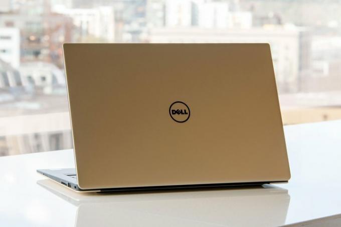 Dell XPS 13, 2015, обзорная версия 1478020169, золотой, 2016, угол задней панели