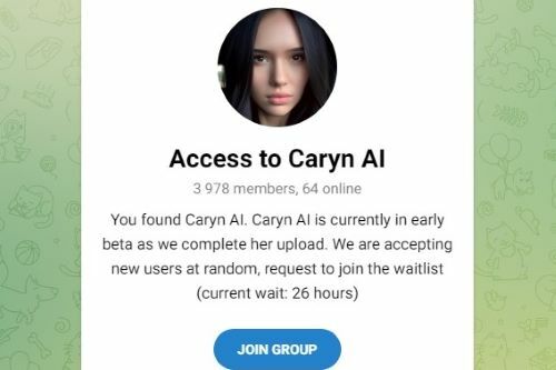 CarynAI är en artificiell intelligens baserad på en mänsklig influencer som syftar till att hjälpa hennes fans att bekämpa ensamhet.