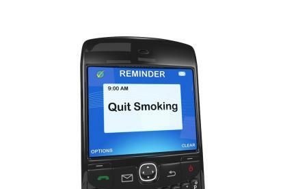SMS mit dem Rauchen aufhören