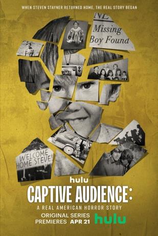 Плакатът за Captive Audience с участието на Стивън Стайнър.