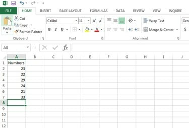 Microsoft Excel მონაცემთა შეყვანა