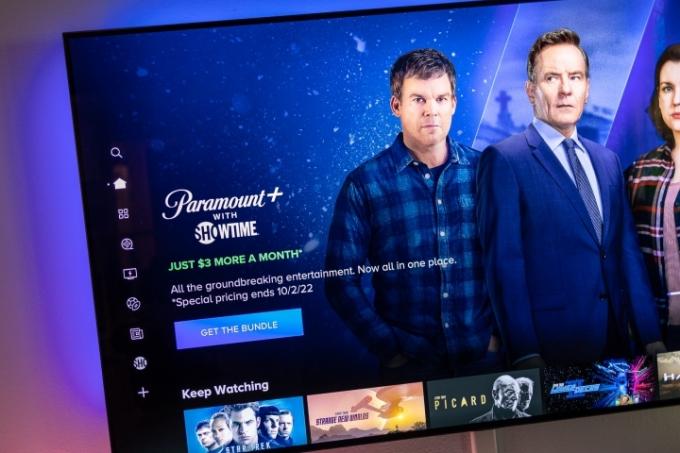 Paramount Plus på en TV.