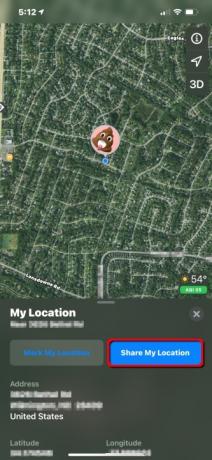 как да споделя местоположение iphone apple maps my