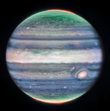 Pētnieki atklāj 320 jūdžu stundā strūklas plūsmu ap Jupiteru