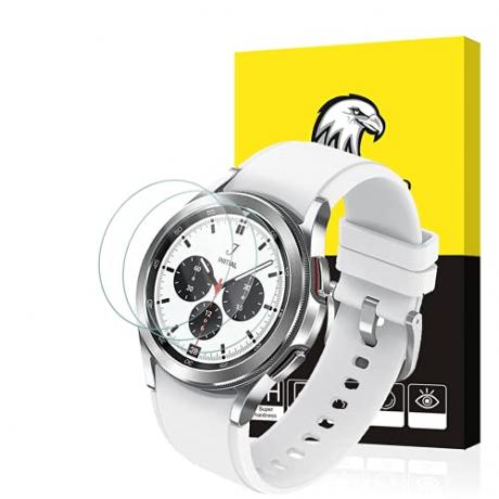 SPGUARD Galaxy Watch 4 42mm スクリーンプロテクター 3 パック強化ガラススクリーンプロテクター Samsung Galaxy Watch4 Classic 42mm に対応