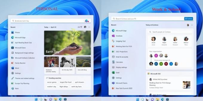 Une capture d'écran montre la fonctionnalité de recherche de points forts de Windows 11.