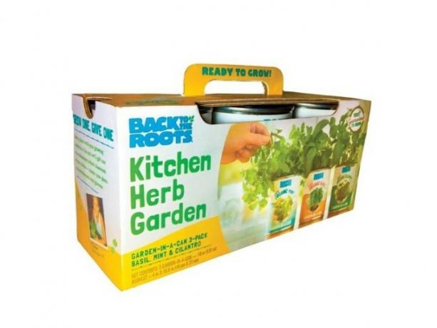 Grįžti į „Roots Kitchen Herb Garden“ rinkinį, skirtą auginti patalpose.