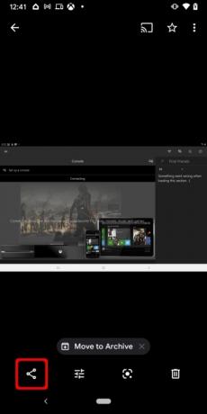 Google Fotos, toque em Compartilhar