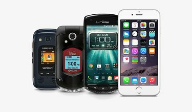 Fotografia mobilných telefónov Verizon Wireless s podporou technológie Push-to-Talk.