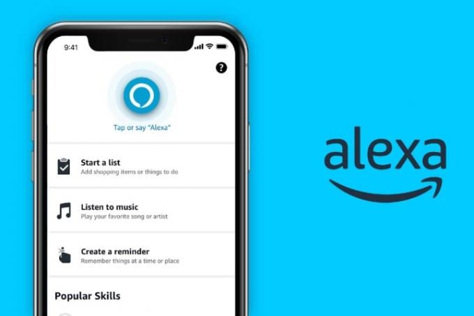 Aplicación Alexa en el teléfono.