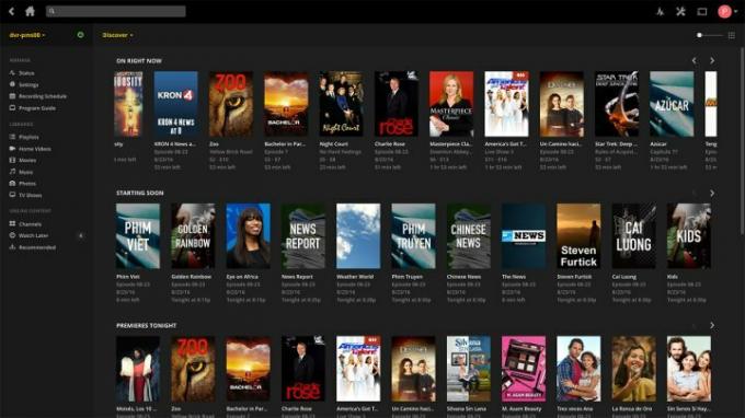 plex media server adiciona biblioteca completa de recurso dvr