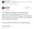 Une nouvelle arnaque Bitcoin utilise la technique du prince nigérian sur Twitter