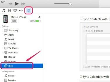 Úložná kapacita vašeho iPhone je zobrazena pod názvem vašeho zařízení.