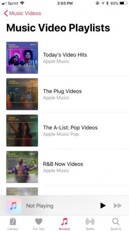 apple ios 11 3 seznami predvajanja glasbenih videov