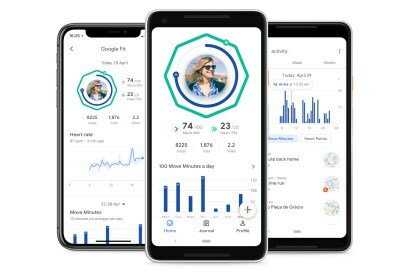 google fit redesign srčne točke premakni minute