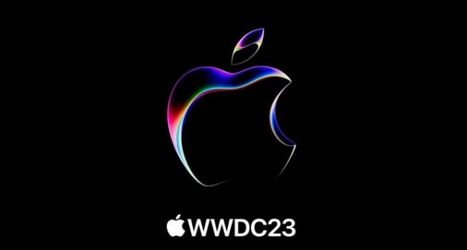 Logo promocional da WWDC 2023.