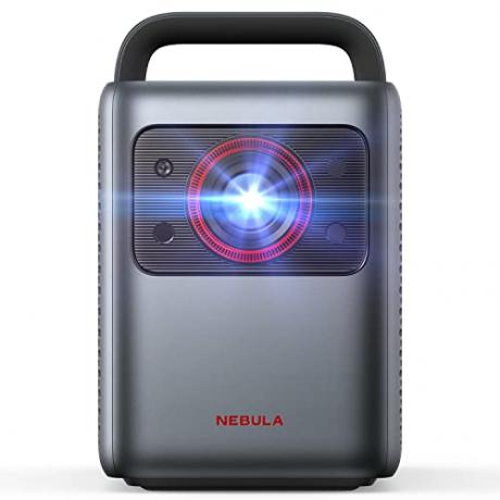 Lauko projektorius, Anker NEBULA Cosmos Laser 4K projektorius, 2400 ISO liumenų, Android TV 10.0 su raktu, automatiniu fokusavimu, automatine trapecijos korekcija, ekrano pritaikymu, namų kino projektorius su Wi-Fi ir Bluetooth