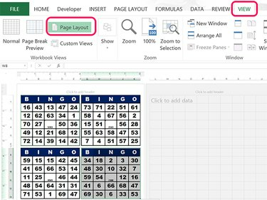 Passa alla visualizzazione Layout di pagina prima di ridimensionare le schede.