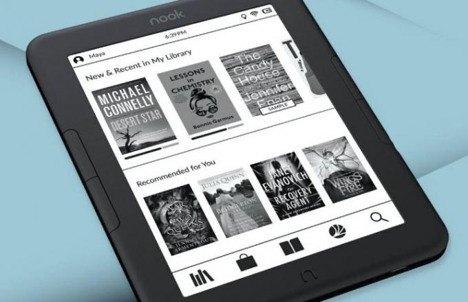 Barnes & Noble の新しい Nook GlowLight 4e 電子書籍リーダー。