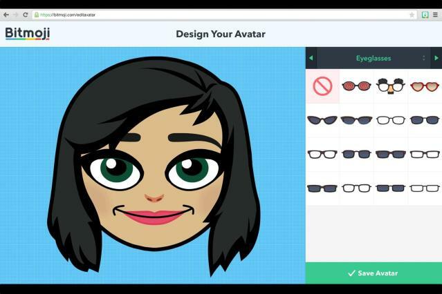 Bitmoji Avatar Builder