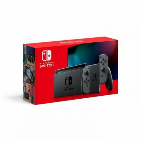 Paket za konzolo Nintendo Switch s sivimi Joy-Cons.