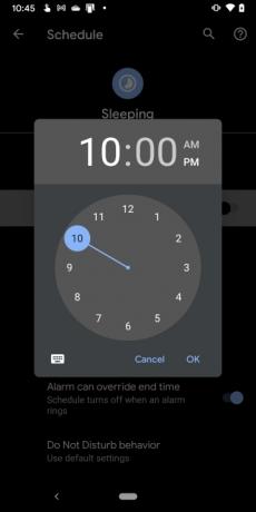 Android 11 „Nie przeszkadzać” Edytuj harmonogram