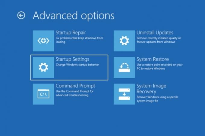 Zaawansowane opcje systemu Windows 10