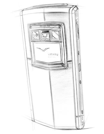 Vertu TI Sketch Задняя панель