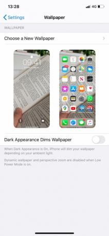 Nastavitve ozadja za iPhone