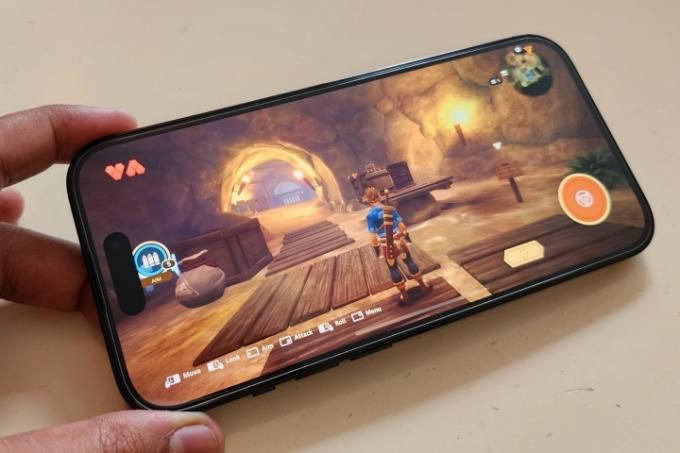 กำลังเล่น Oceanhorn 2 บน iPhone 14 Pro