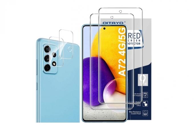 Qitayo 2-pack skjermbeskytter til Samsung Galaxy A72