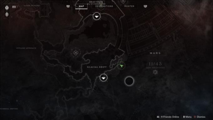 osud 2 warmind světočára nulový průvodce paměťové fragmenty ledovcový drift ztracený sektor 2 mapa