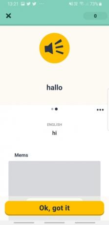 Memrise Sprachlern-App zum Erlernen der deutschen Sprache