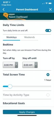 Limiti di tempo della dashboard principale di Amazon Echo Dot e Kids Edition
