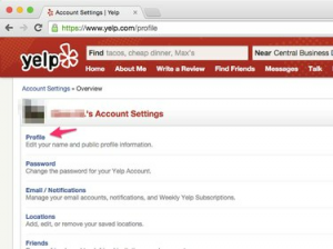 Comment changer votre nom sur Yelp