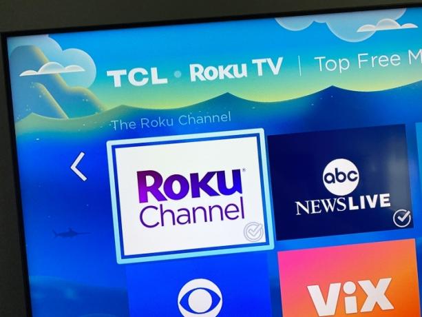 Il canale Roku su una TV Roku.