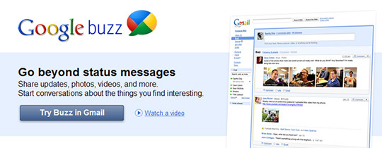 Google fica socialmente estranho com o Google Buzz