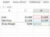 Cum se calculează marja de profit brut folosind Excel