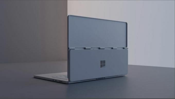 Задняя крышка предполагаемой студии Surface Book Studio.