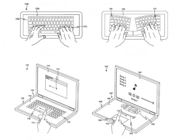 Apple タッチスクリーン キーボードの特許