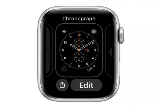 Apple Watchのコンプリケーション画面。