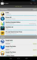Google Nexus 7 Tablet recension skärmdump appar som laddar ner Android