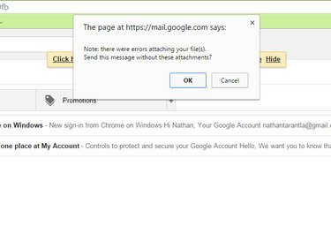 Zaznana napaka pri odhodnem sporočilu Google Gmail