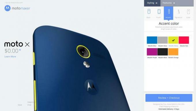 Gränssnitt för Moto Maker för Moto X