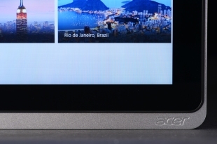 Acer Iconia W700 검토 화면 오른쪽 하단