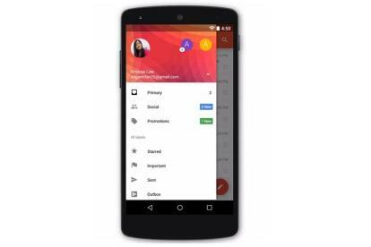 gmail 5 0 makeover ny för Android