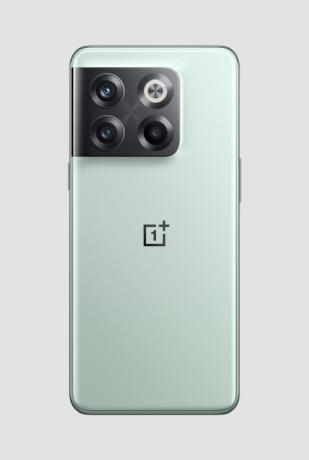 OnePlus 10T кольору Jade Green.