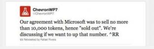 さようなら 2011、さよなら Windows Phone のロック解除、ChevronWP7 トークンが売り切れ