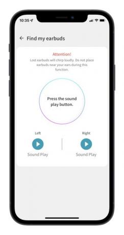LG Tone Free app hitta mina öronsnäckor.