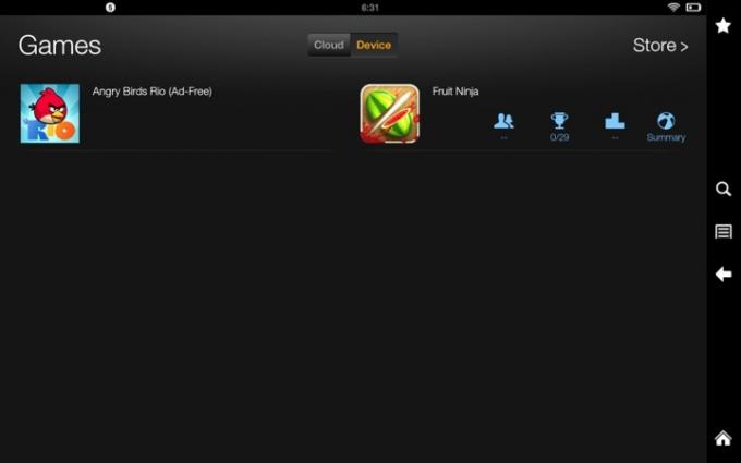 Kindle fire hd 8.9 screenshot hry zariadenia